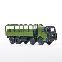 JKM 1/64 Model Car Howo Military Truck Vintage Diecast Classic Model Transport  Vehicle Hobby for Teenagers Gifts Collection