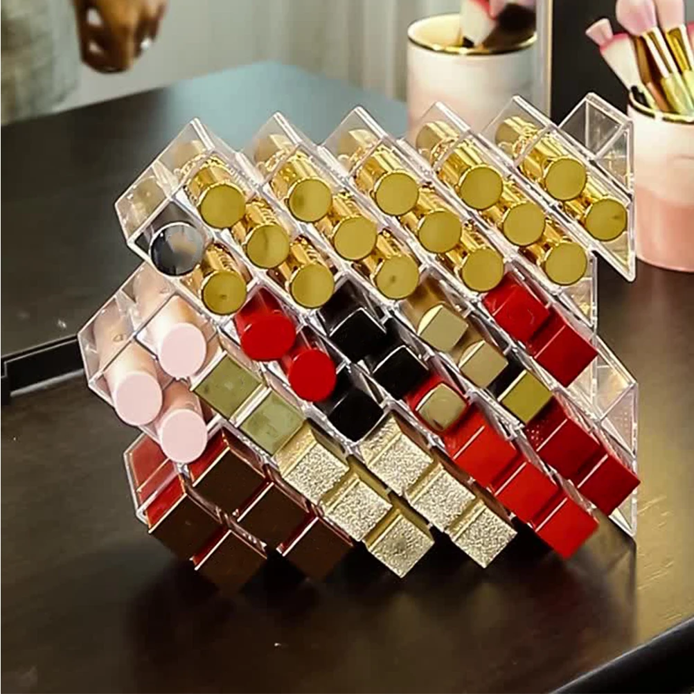 

Fish Shaped Lipstick Box Holder Display Rack Acrylic Organizer Large Size Strong Plastic Lightweight Durable Storage Solution