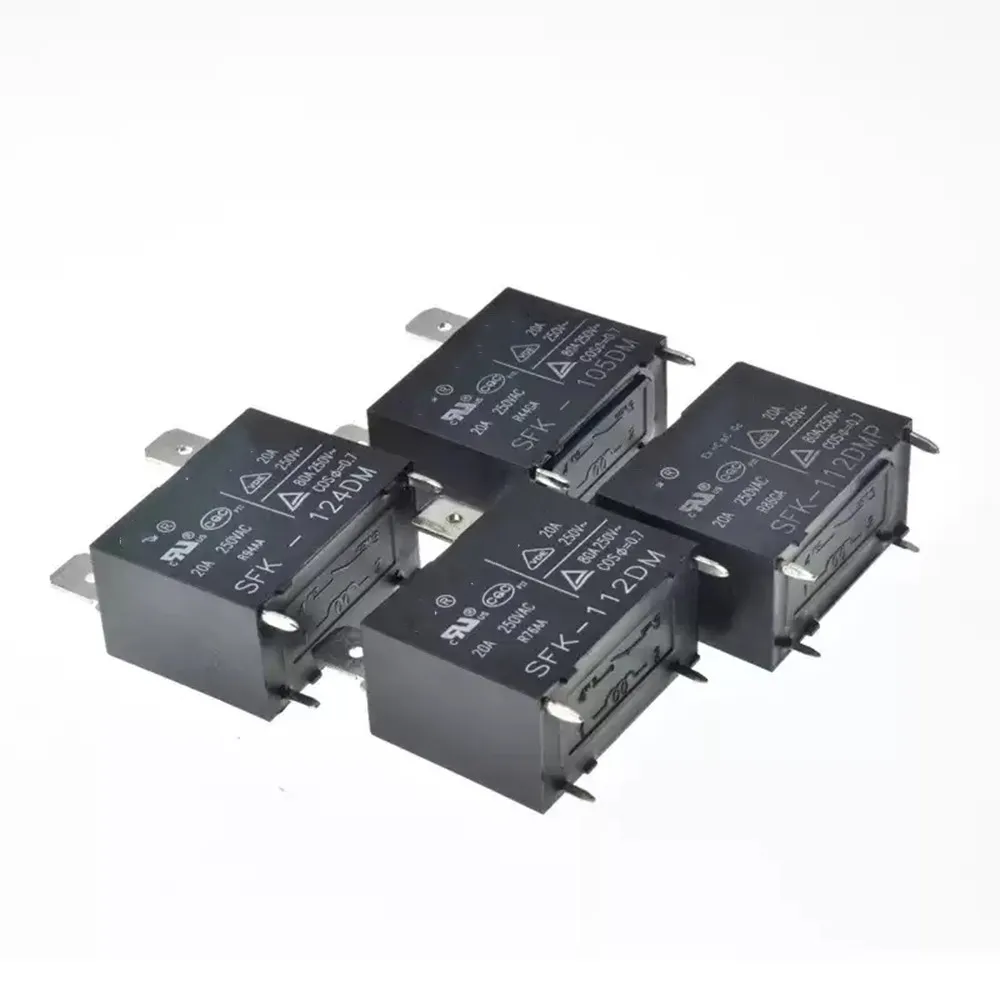 5PCS/10PCS SFK-105DM  SFK-112DM  SFK-124DM  air conditioning water heater relay 20A 250V four pin