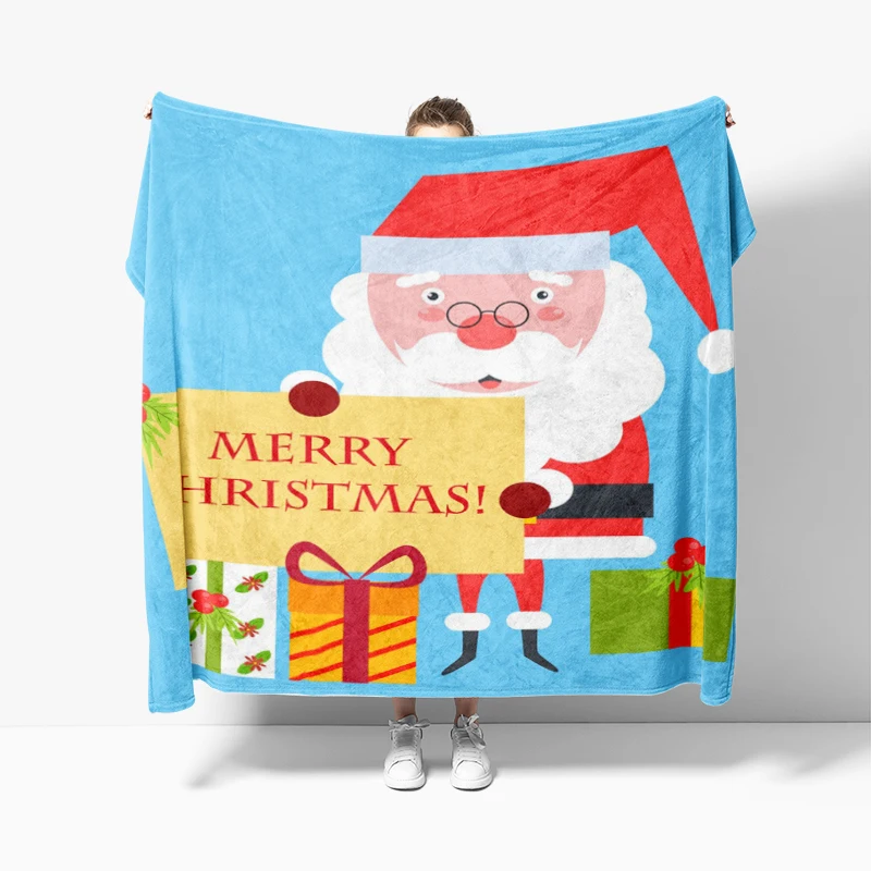 Home decoration plush Throw Sofa blanket Bedspread bed fluffy soft blankets decor Plaid Modern morandi winter Merry Christmas