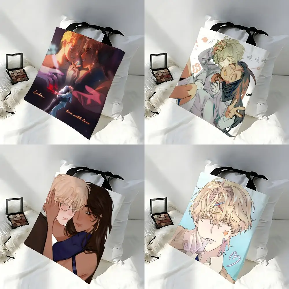 Cartoon ALIEN STAGE Luka anime Storage Bags Versatile LargeCapacity Canvas Shoulder Bag Women's Casual Versatile Tote Bag