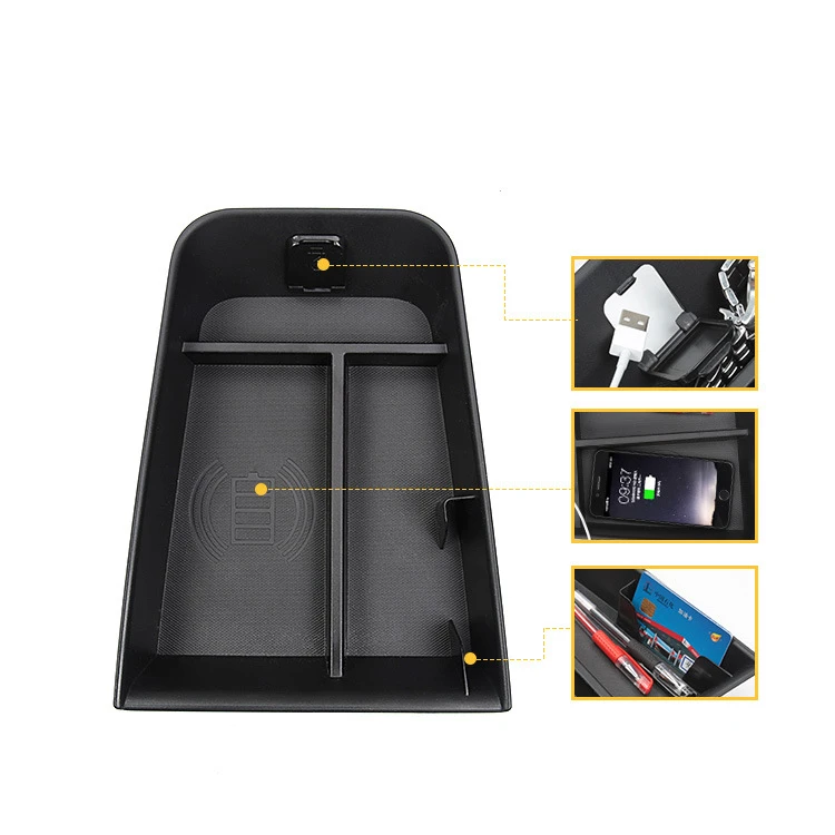 For Ford Mustang Mach-E 2021 2022 Car Central Console Armrest Storage Box Accessories Stowing Tidying Organizers Tray Stowing