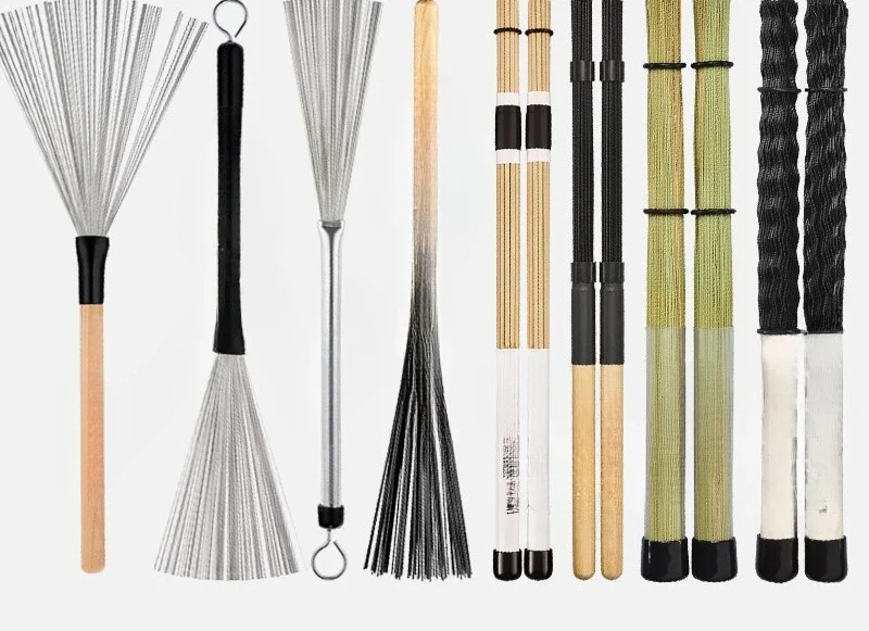 

Drum Brush Bundle Stick Jazz Steel Wire Nylon Cahong Drum Box Drum Brush Drumstick