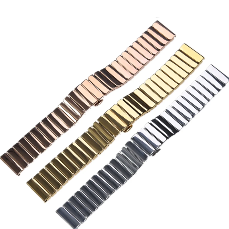 22mm silver rose gold ceramic watch band strap bracelet belt for Samsung Galaxy S3 S4 46mm watch Huawei watch GT2 Suunto Garmin