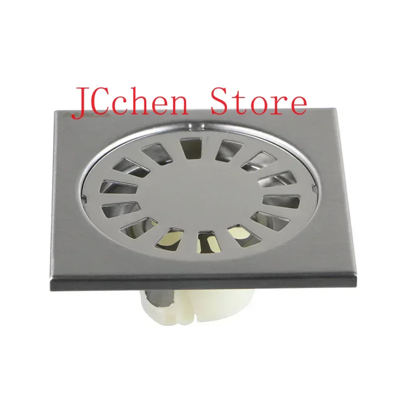 

BP8310 50 Square Stainless Steel Floor Drains Anti-odor Drainer Shower Strainer Cover Deodorant for Kitchen Hotel Bathroom