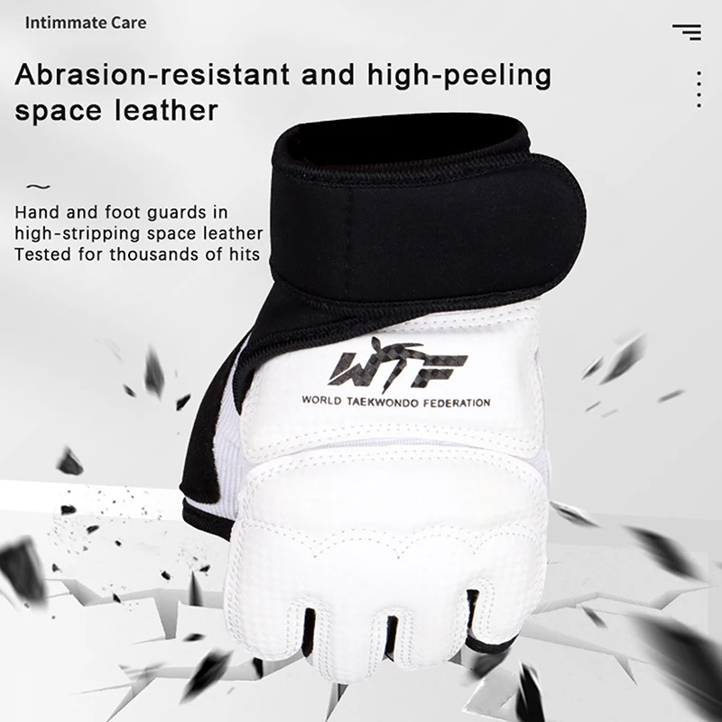 Taekwondo Leather Gloves Sparring Karate Ankle Protector Guard Gear Boxing Martial Arts Hand Guard