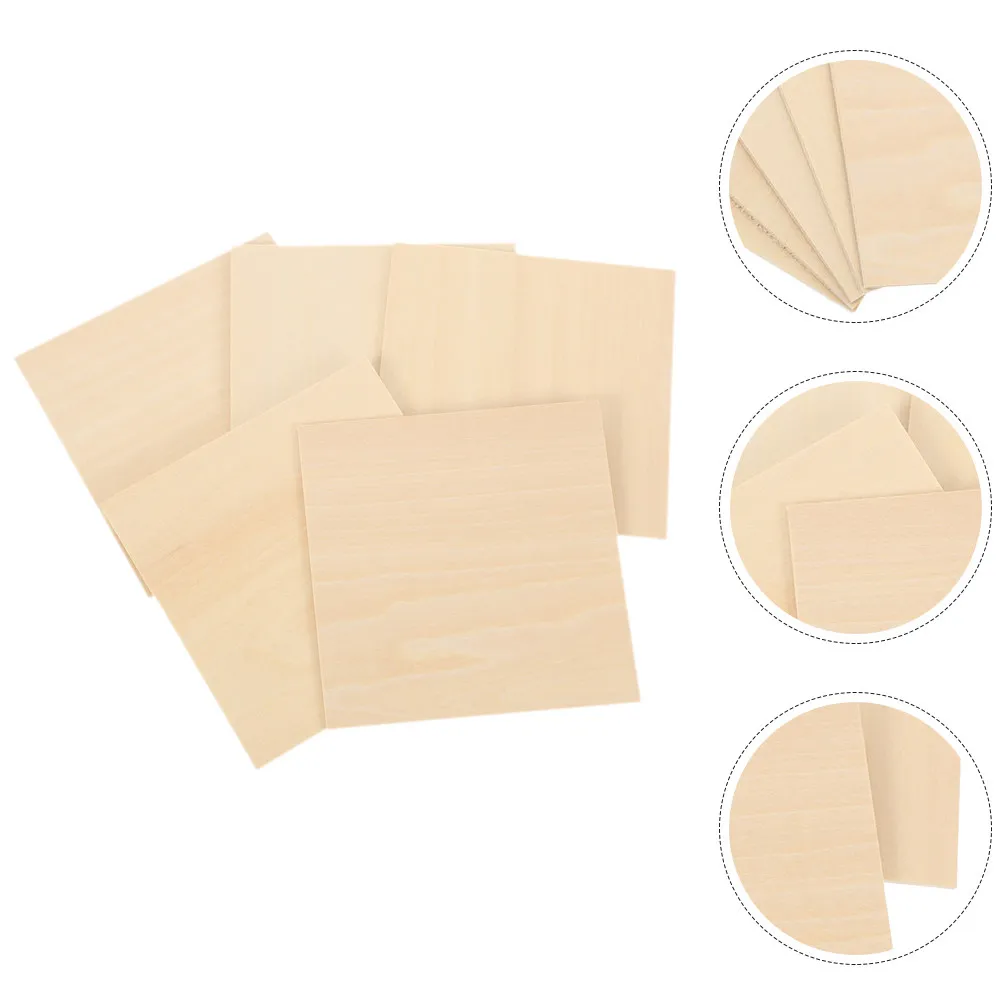 

5Pcs 3Mm Basswood Sheets Unfinished Wooden Planks Smooth Edges No Splinters DIY Craft Boards for Painting Carving Engraving