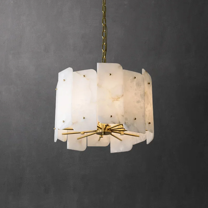 TechHPNordic Minimalist Bar Dining Room Led Small Chandelier Creative Bedroom Study Vestibule Brass Marble Hanging Pendant Light