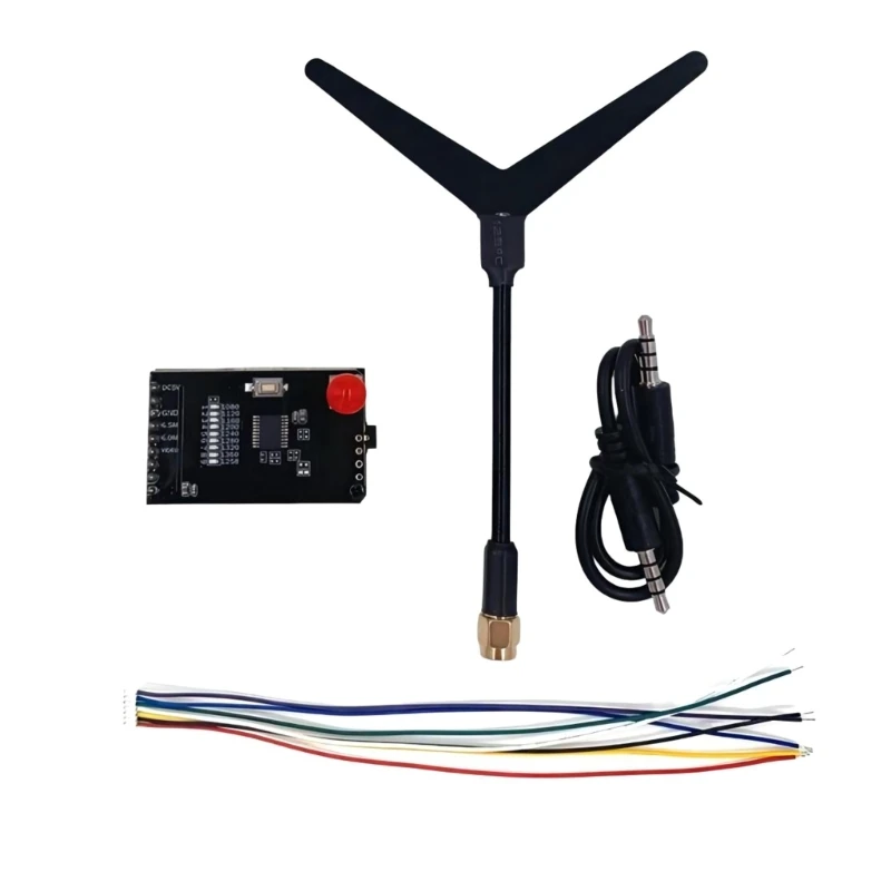 Description Picture 4 of item1 Set 1.2/1.3GHz 0.1mW/25mW/200mW/800mW 9CH Transmitter VTX & Receiver VRX 1W with Cable for Racing Drones Quadcopter