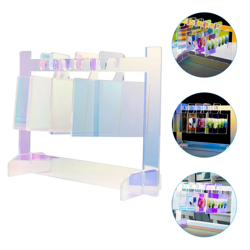 

1Set Acrylic Nail Art Display Frame Durable Manicure Supplies False Nail Tips Hanging Display Board Holder Manicure Supplies