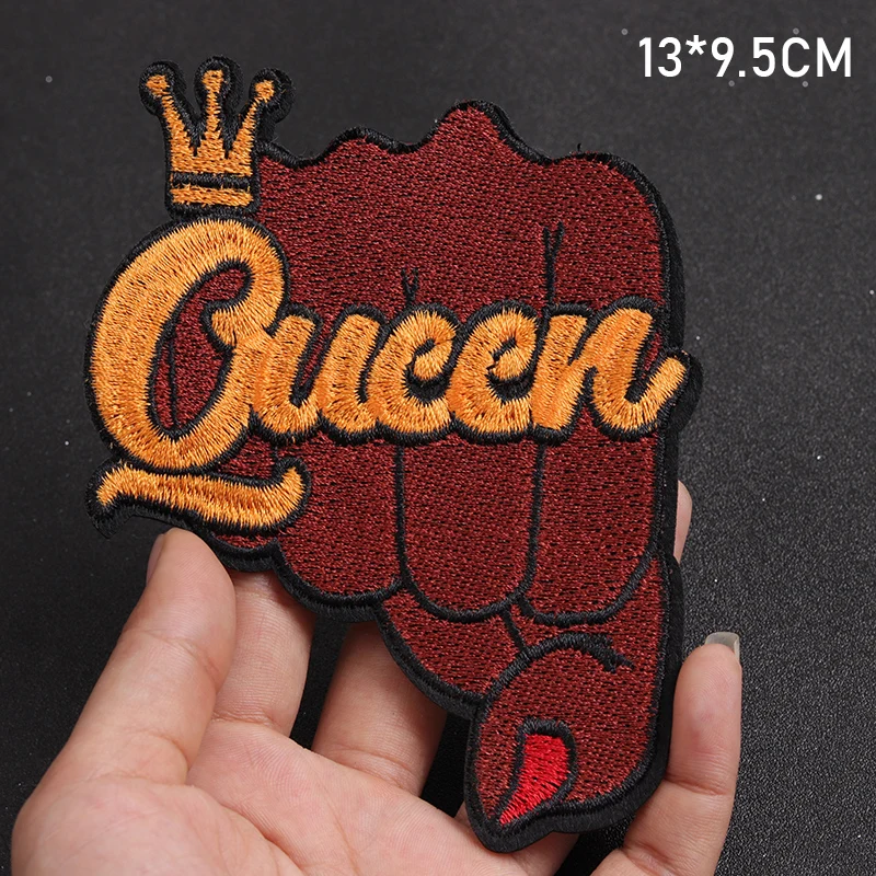 Hip Hop Rap Iron-On Patches Clothe Fashionable Girls Embroidery Applique Supplies Decorative Badges Nostalgia Music Popular