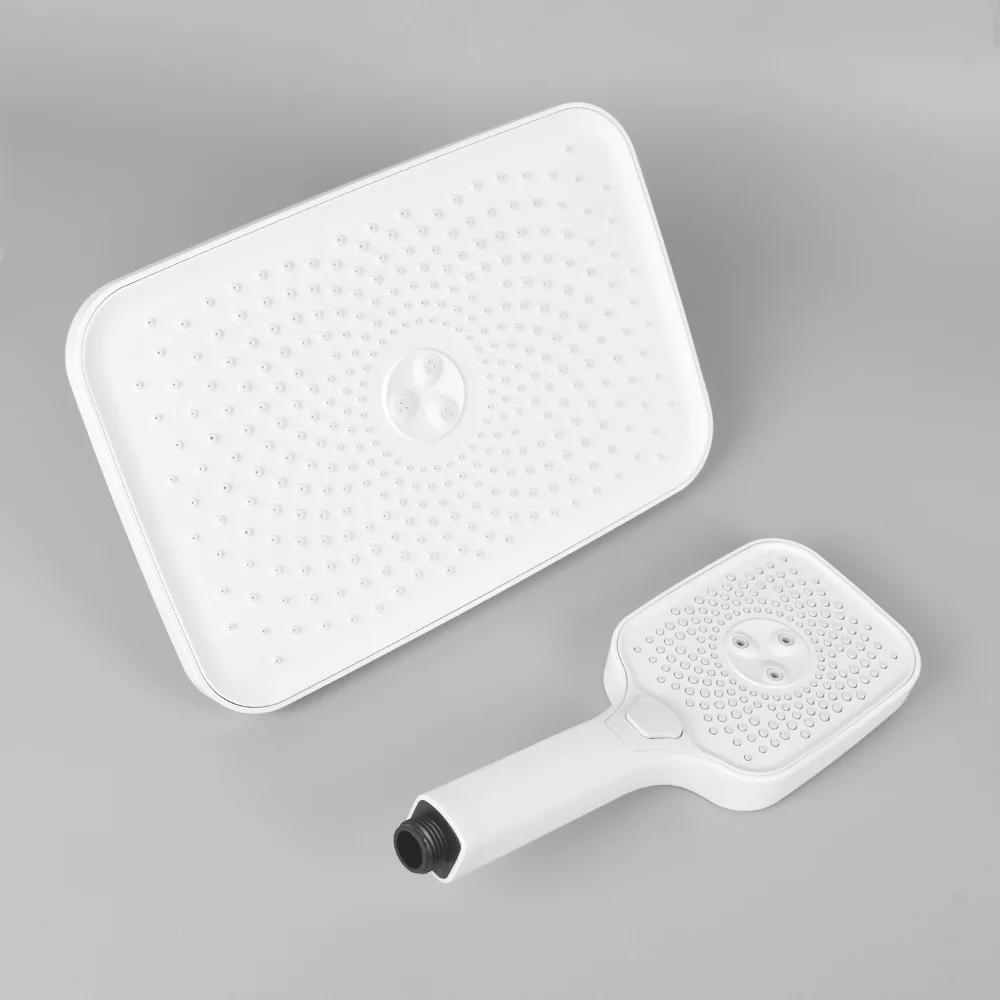 

Shower room, pressurized cream, hotel shower pressurized top spray, white wind showerhead, shower heater, large showerhead set