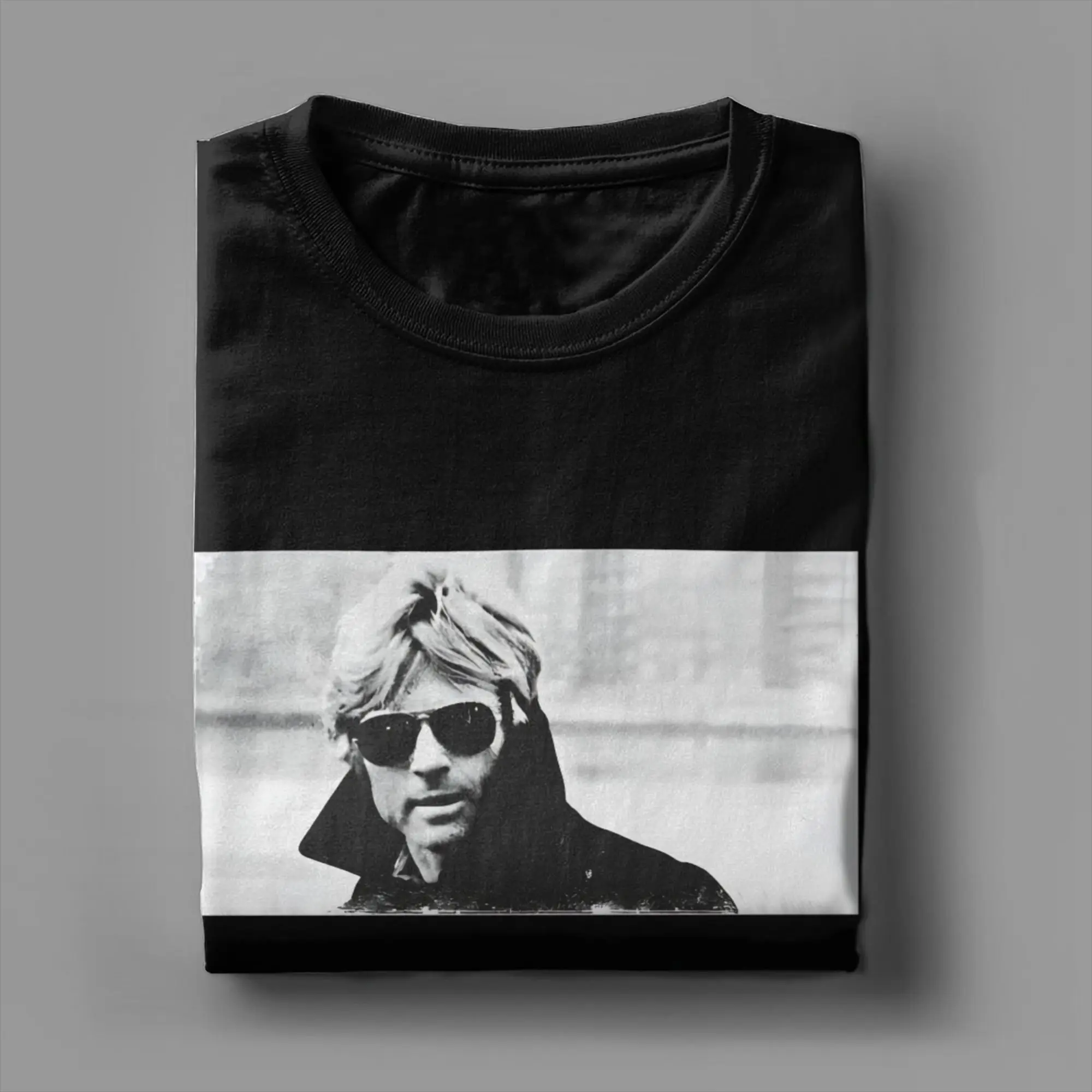 روبرت ريدفورد ليجيندز لا يموت فيلم ستار الراحة في السلام تي شيرت الرجال القطن تي شيرت الصيف س الرقبة تي شيرت المتضخم بلايز #4