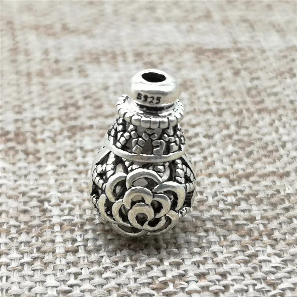 

2 комплекта разделителей для браслетов из стерлингового серебра 925 пробы с розой и бусиной-гурой