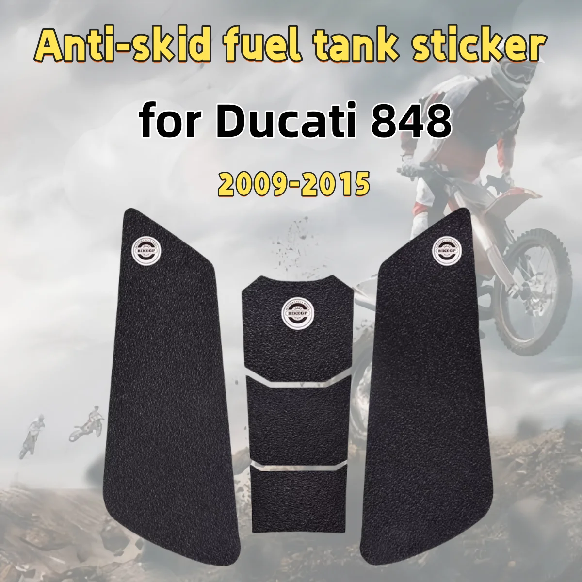 

for Ducati 848 2009-2015 motorcycle fuel tank stickers fishbone stickers anti-slip protection fuel tank side stickers