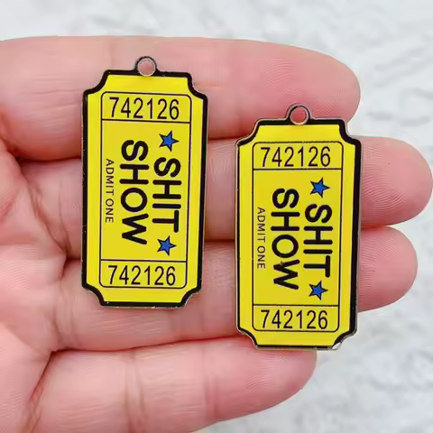 10pcs Funny Acrylic Alphanumeric Charms Cute Pendant For Earring Keychain DIY Jewelry Making