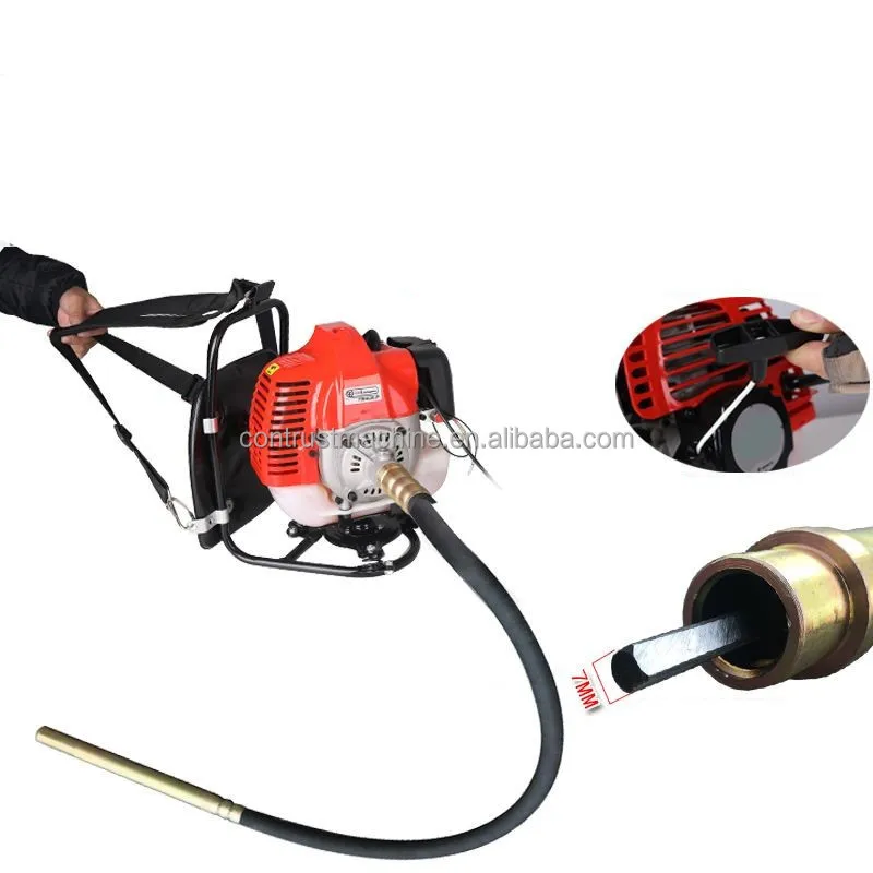 Convenient use Concrete Vibrator Backpack type concrete vibrator shaft