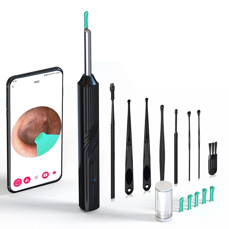 Wireless Visual Ear Pick Camera Ear Wax Removal Tool Picker Ear Cleaner Wax Removal Earwax Cleaning Endoscope Kit Spoon Earpick