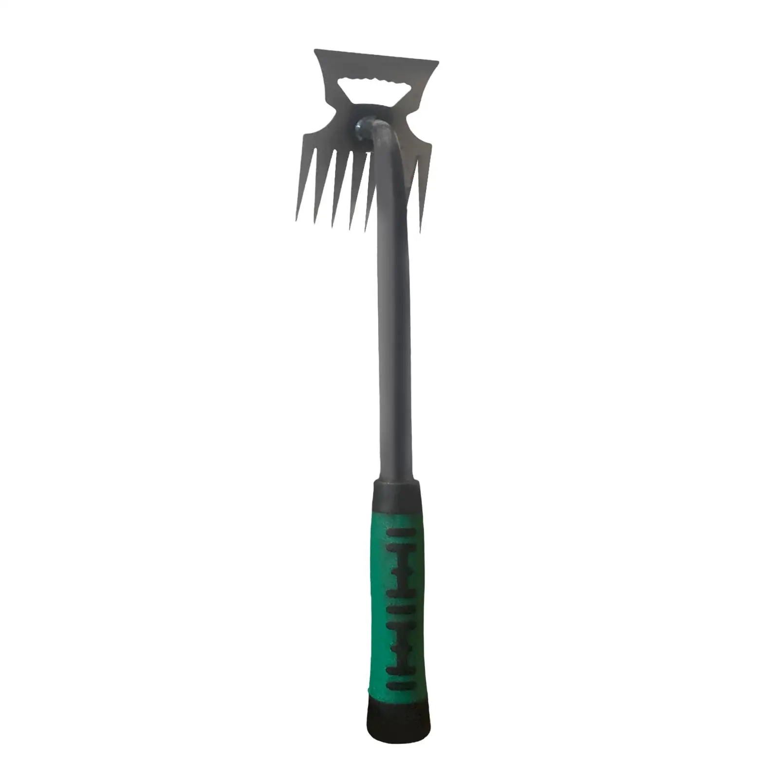 36cm Garden Rake Weeding Tool Multipurpose Weed Remover 2 in 1 Hollow Hoe and Rake Weed Pulling Tool for for Homeowners Sturdy