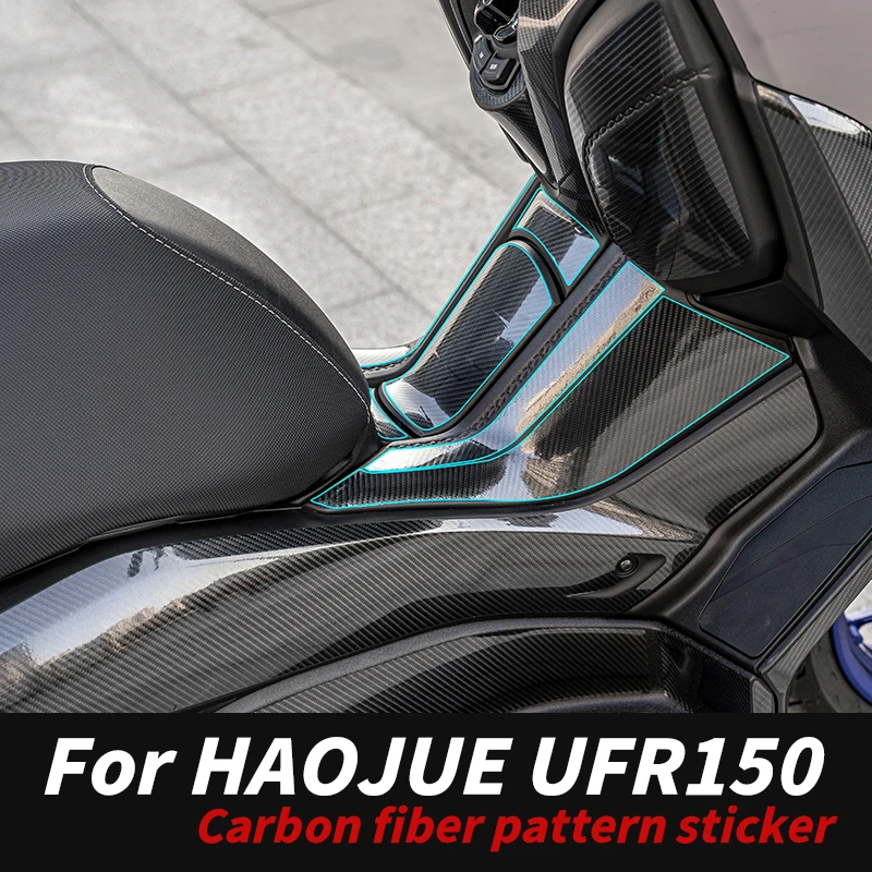 

For Haojue UHR150 Durable Carbon Fiber Decals 3M Adhesive Residue-Free -Resistant Anti-Scratch Kits