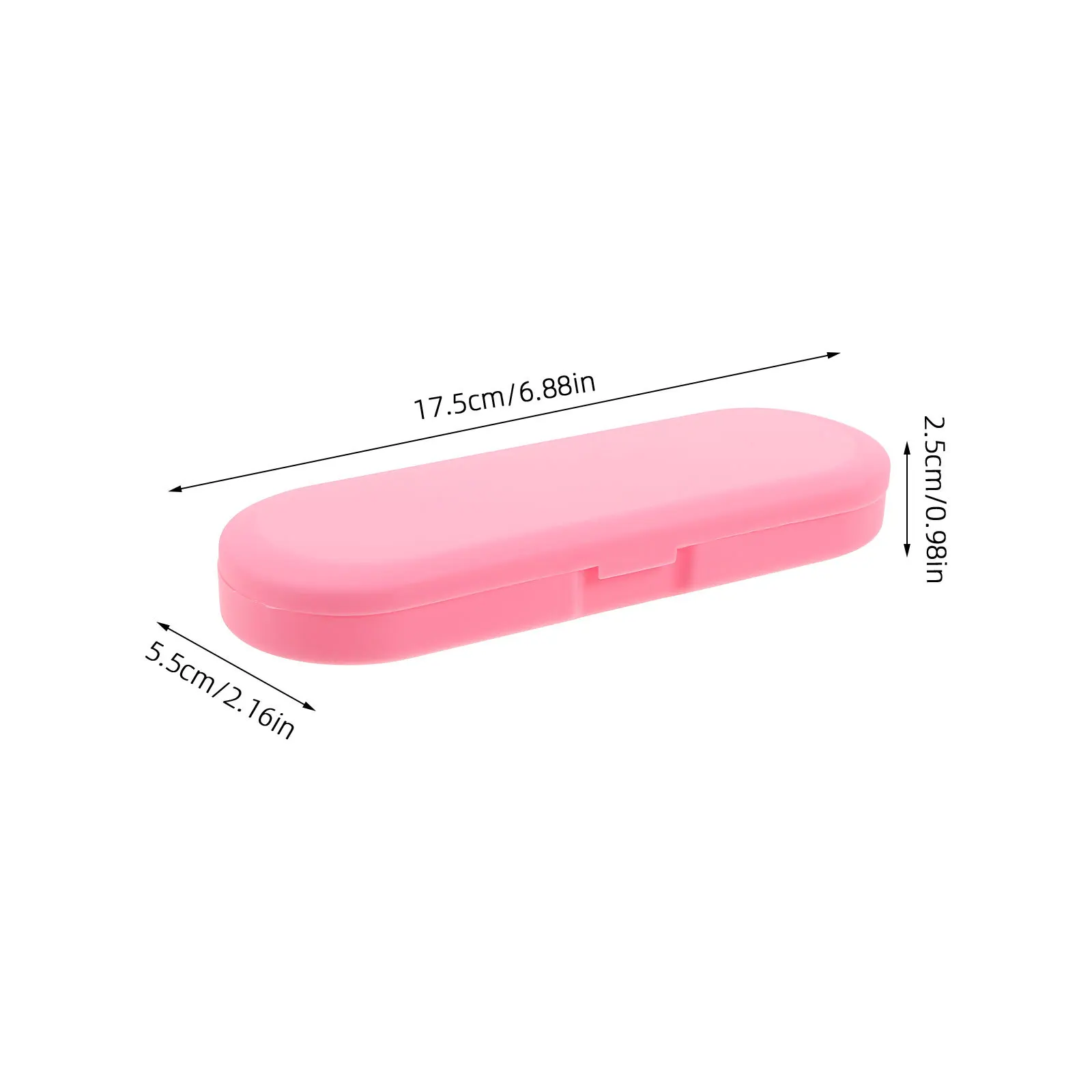 Contenitori portaoggetti in plastica portatili da 6 pezzi compatti con coperchio raschietto per lingua strumento di pulizia organizzatore artigianale da viaggio multiuso
