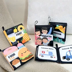 Interactive Baby Cloth Book Not Be Torn Early Learning Baby Words Book 0-36Month Interesting Soft Infant Book Parent-child