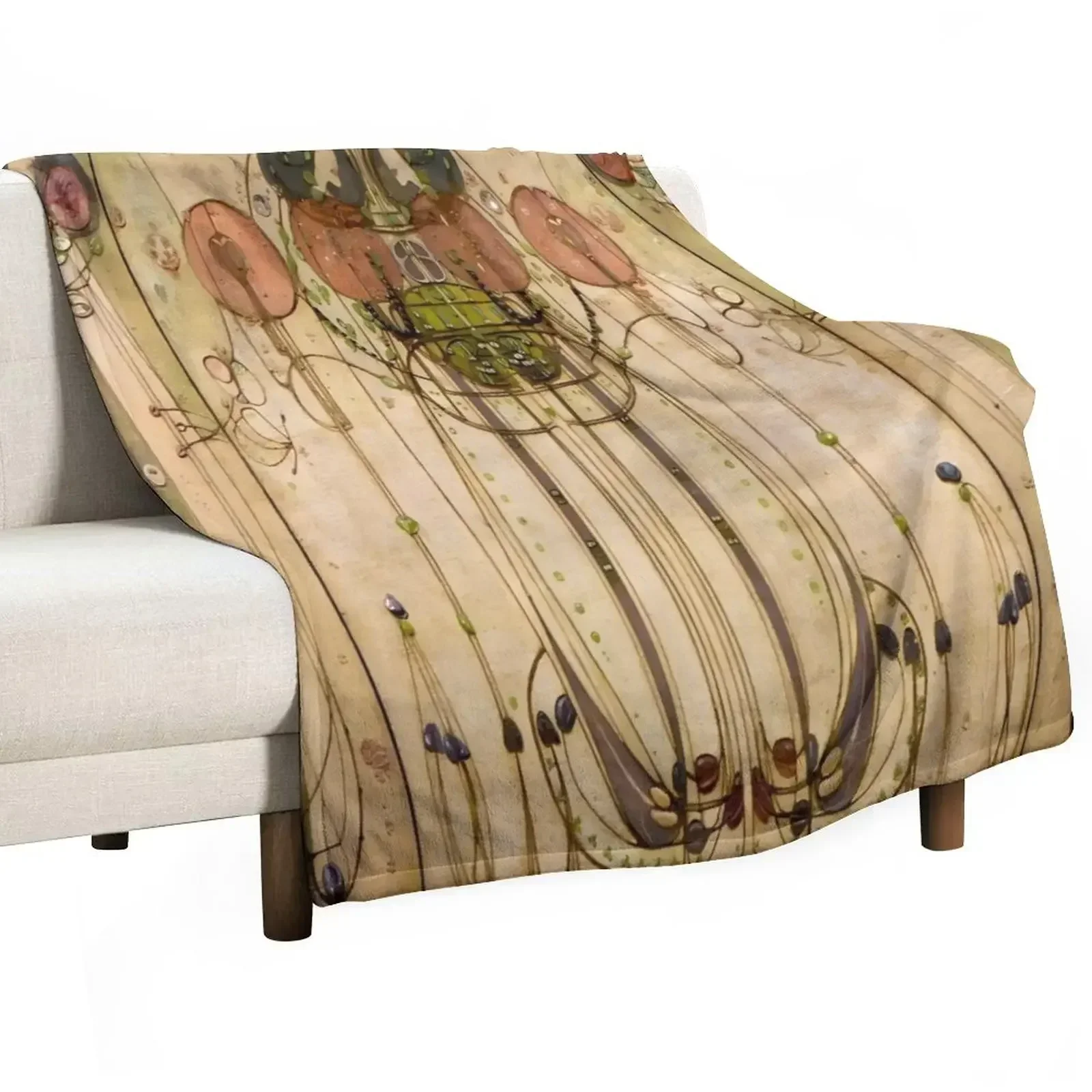 

Charles Rennie Mackintosh- The Wassail Throw Blanket sofa bed Baby Blankets Sofas Of Decoration Blankets