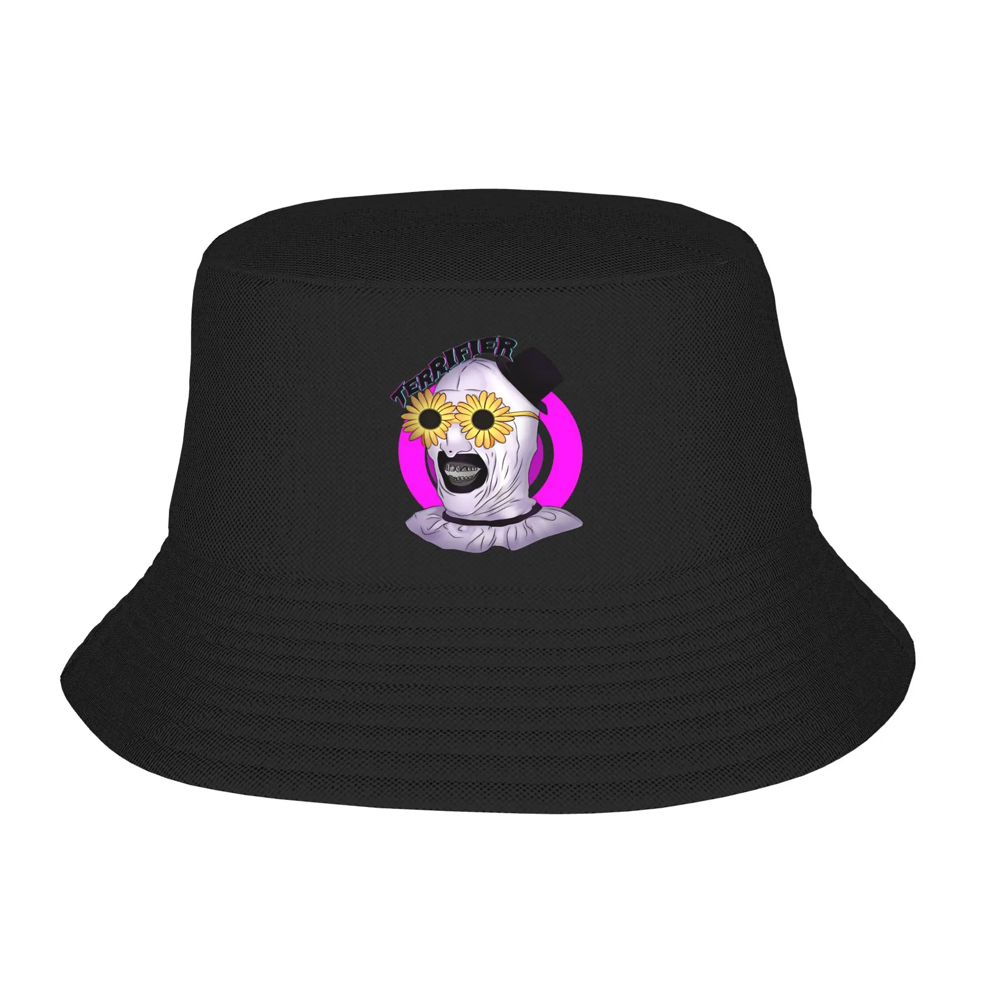 Der Clown  Bucket Hat For Men Women Terrifier Fisherman Hats Korean Travel Hiking Caps Personality Hawaii Custom DIY Sun Hats