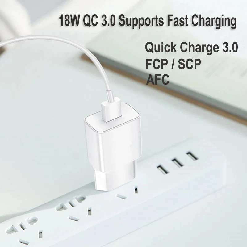 5V 3A USB Phone Charger Type-c USB Cable Quick Charge 3.0 For Samsung Galaxy S21 S20 FE S10 S9 S8 Plus Note 9 8 10 Pro Phones