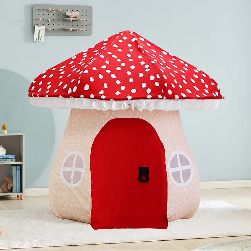 Accessoires de photographie de tente de champignon pour enfants, jouet de maison de jeu, cabane de poupée, décoration de la maison, espace privé