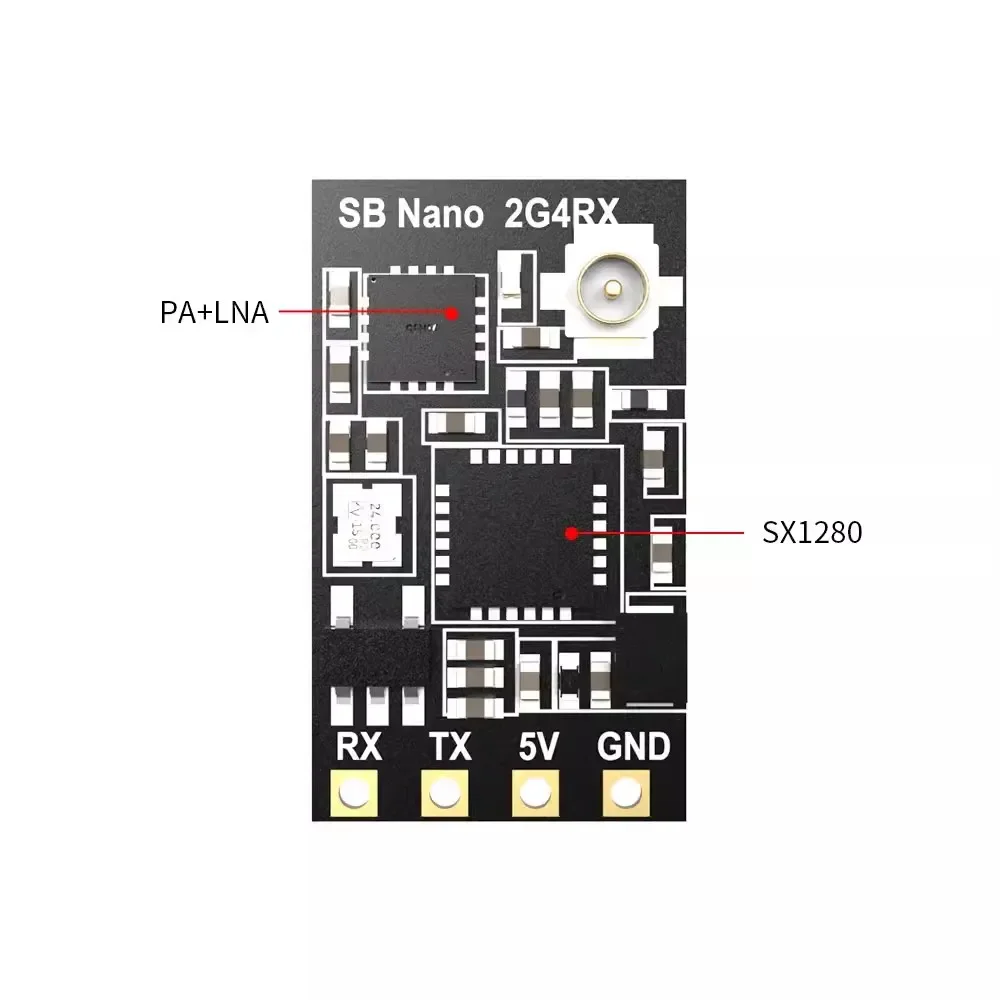 SpeedyBee Nano 2.4GHz ELRS Receiver SX1281 100mW 5V 10.4x18.4mm With T Antenna For FPV Racing Drone Parts 1PC 3PCS 5PCS