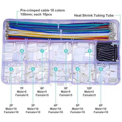 Imagem -02 - Conector Masculino e Feminino Micro Pitch Zh1.5 Jst 1.5 mm Jst-zh 1.5 10 Pin Housing Ks-zh-mf