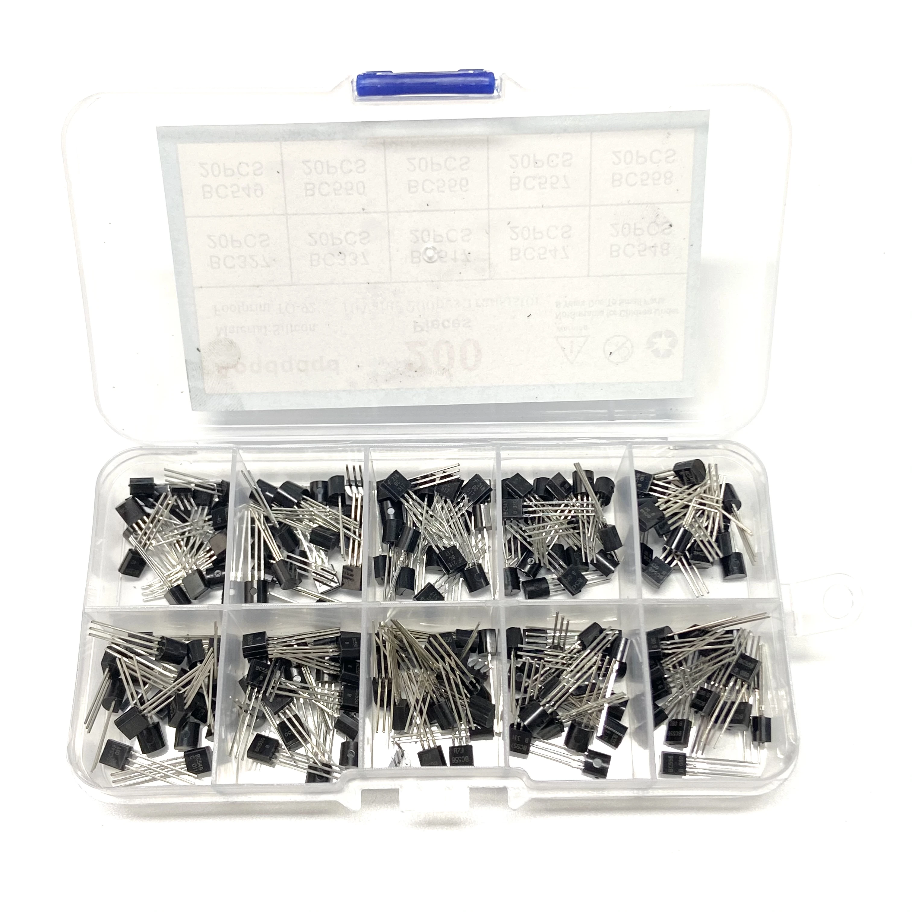 TO-92 200 pz = 10 valori * 10 pz kit Transistor Assort Set PNP NPN transtort BC327 BC337 BC517 BC547 BC548 BC549 BC550 BC556 Mix