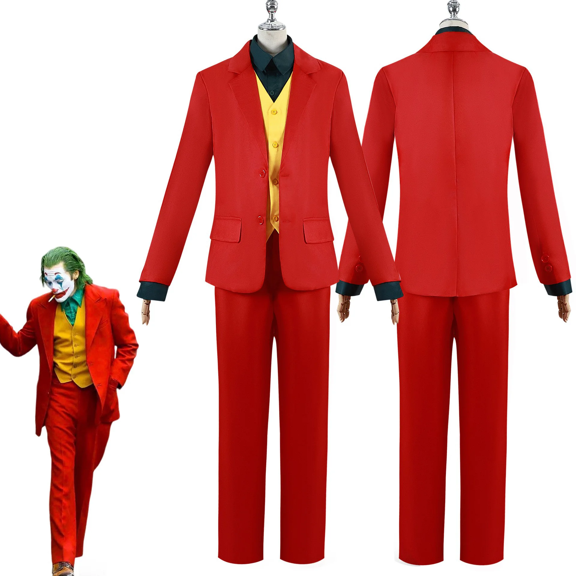 

North Water Trading Clown Cosplay Costume Halloween Clown Suit Cosplay Movie Phoenix Character Costume
