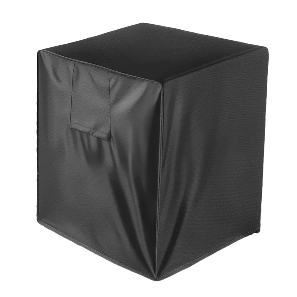 For Window Air Conditioners Dustproof Cover Waterproof Adjustable Drawstring Black Easy To Use Oxford Cloth Waterproof Windproof