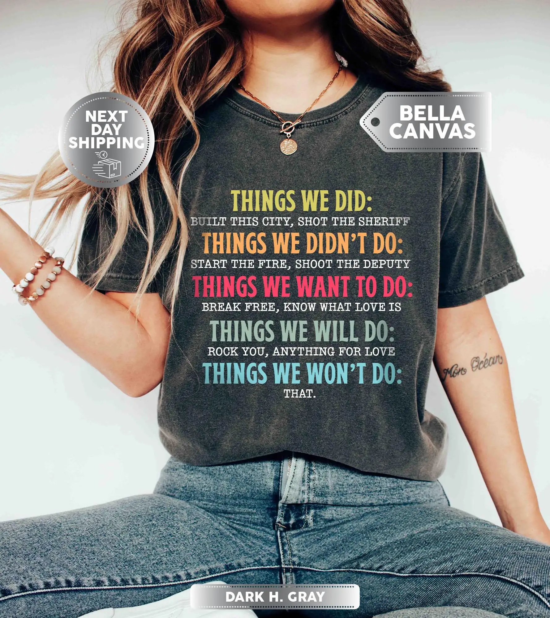 Things We Did Didn't Want Will Won't Do Tee, Retro Vintage T-Shirt, Sarcastic Shirt, Things We Did Tee, Funny Gift Tee, Shirts