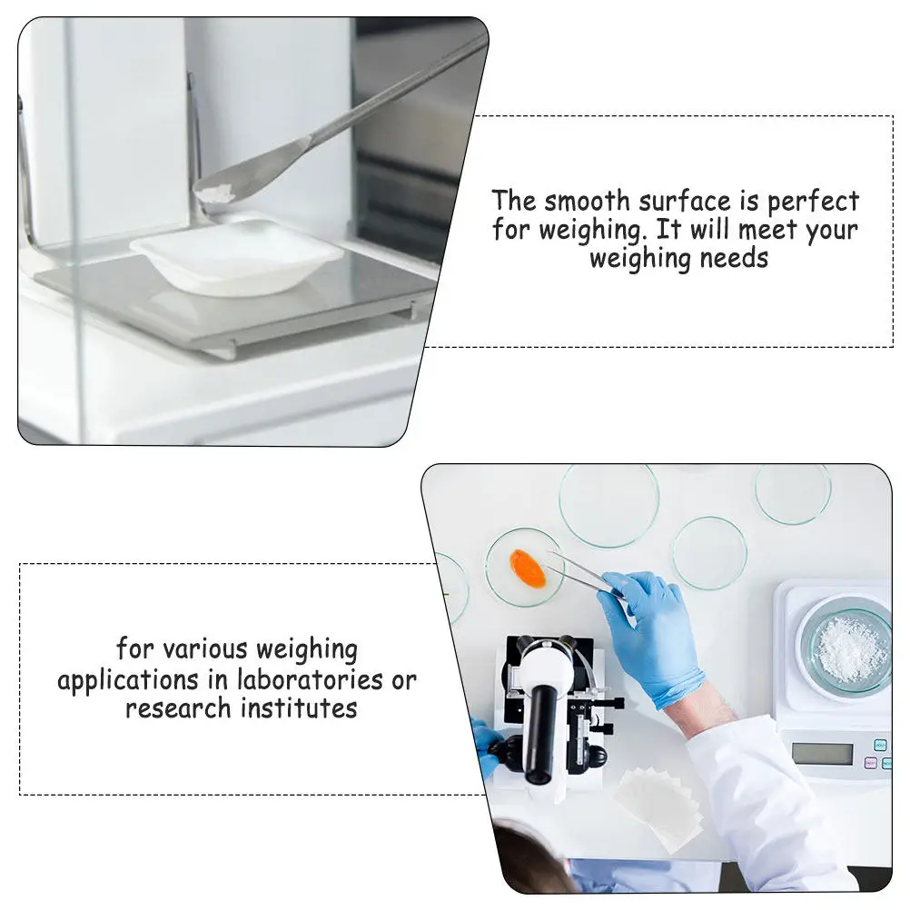 500Pcs Sample Weighing Paper Sheets Precision Weighing in Research Labs Easy Transfer Non Adhesive Weigh Paper Set view 2