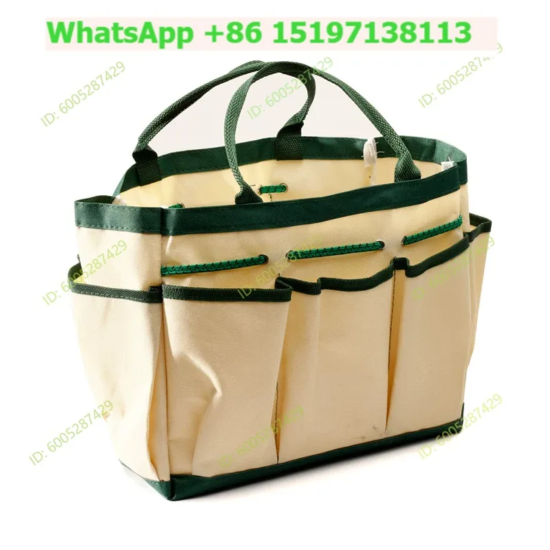 Large hand tool storage bag Garden gardening flower bag Oxford cloth hanging bag Wear-resistant garden flower planting shovel