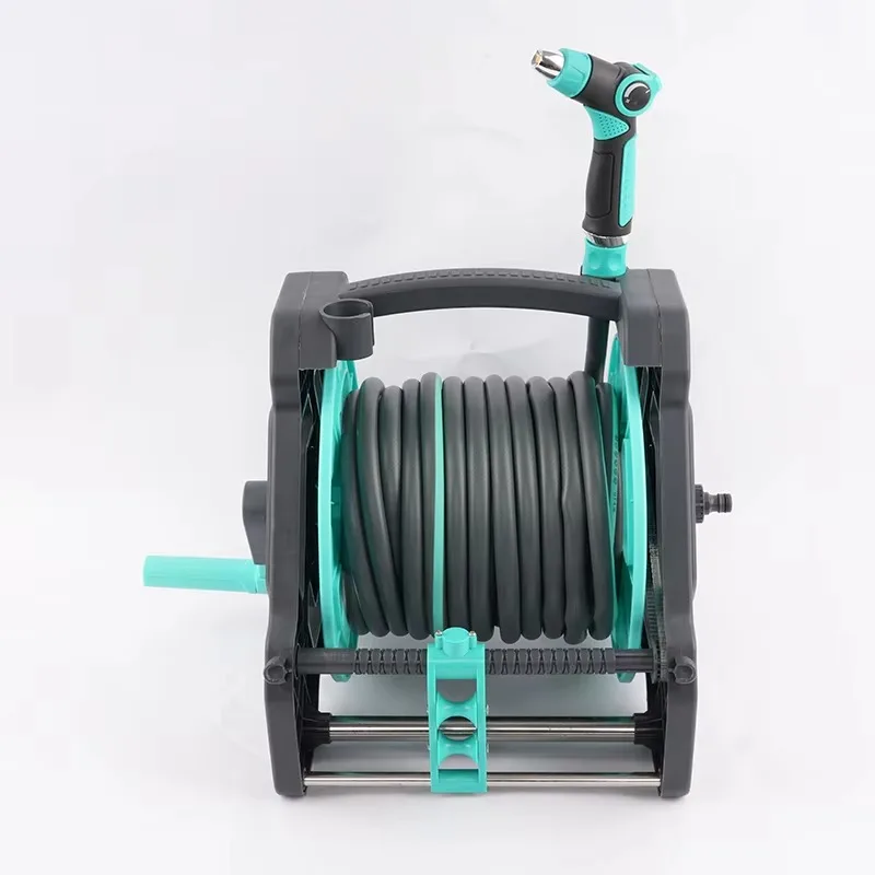 

Car Wash Water Spray Gun with Retractable PVC Hose Reel Holder 12mm Diameter Pressure Nozzle