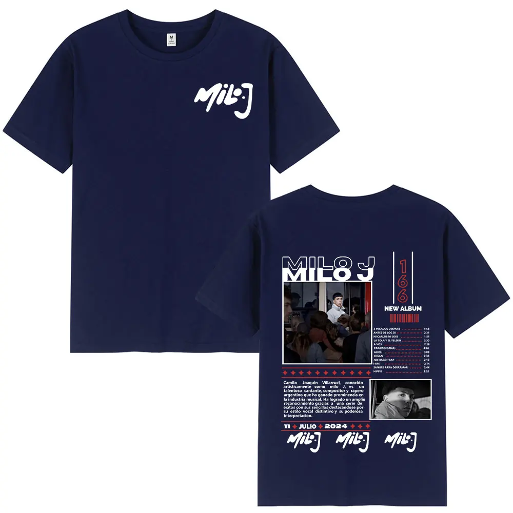 Rapper Milo J 166 Album Merch T Shirt Men Women Fashion Hip Hop T-shirt Cotton Casual Oversized Short Sleeve T-shirts Streetwear