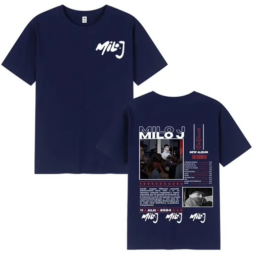 Imagen 2 del producto Camiseta de rapero Milo J 166 Album Merch para hombre y mujer, camiseta de moda de Hip Hop, camisetas informales de algodón de manga corta de gran tamaño, ropa de calle