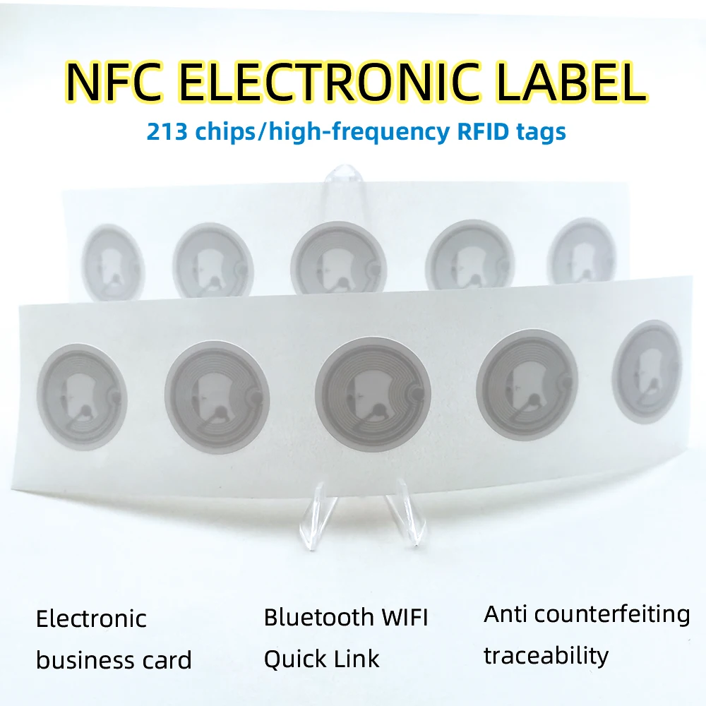 10PCS NFC Tag Nfc213 Label 213 Stickers Tags RFID Sticker Lable 13.56mhz For Huawei Share Ios13 Personal Automation Shortcuts