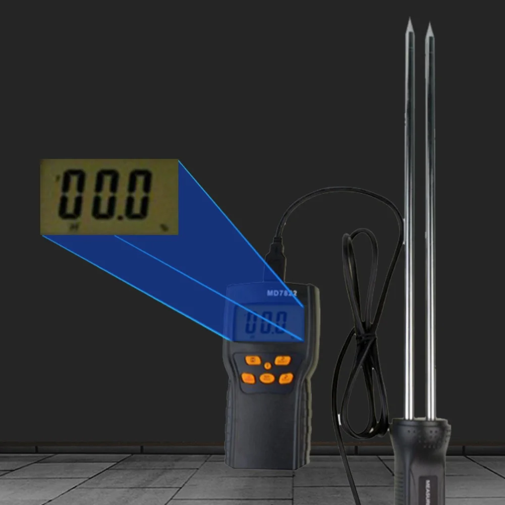 Portable Moisture Meter for Grain with Temperature Range 10 to 60 Degrees Celsius and Humidity 0 to 70 Percent