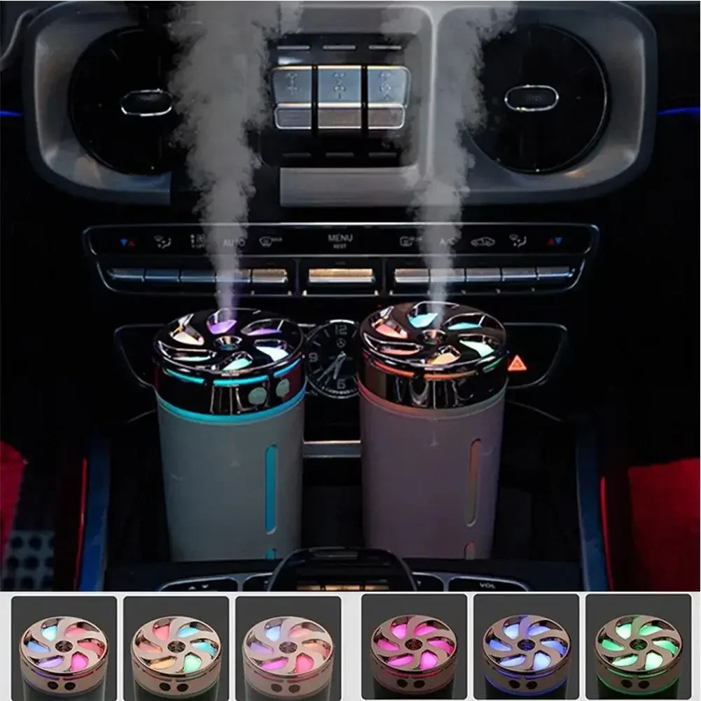 PDQ Plug-in Car Air Humidifier Latest With Color Night Light  Small Silent Humidifier Air Freshener Home Aromatherapy Machine