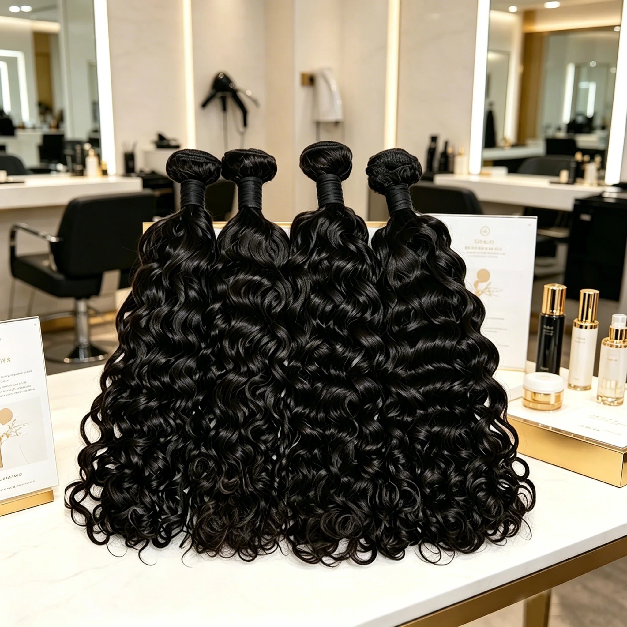 Image of Smilegirl Brasilianische Echthaar-Bündel, Body Wave, Rohhaar, 3-4 Bündel, 28-30 Zoll, Virgin Remy Haarverlängerung für Frauen, zum Einnähen, Quick Weave Bündel