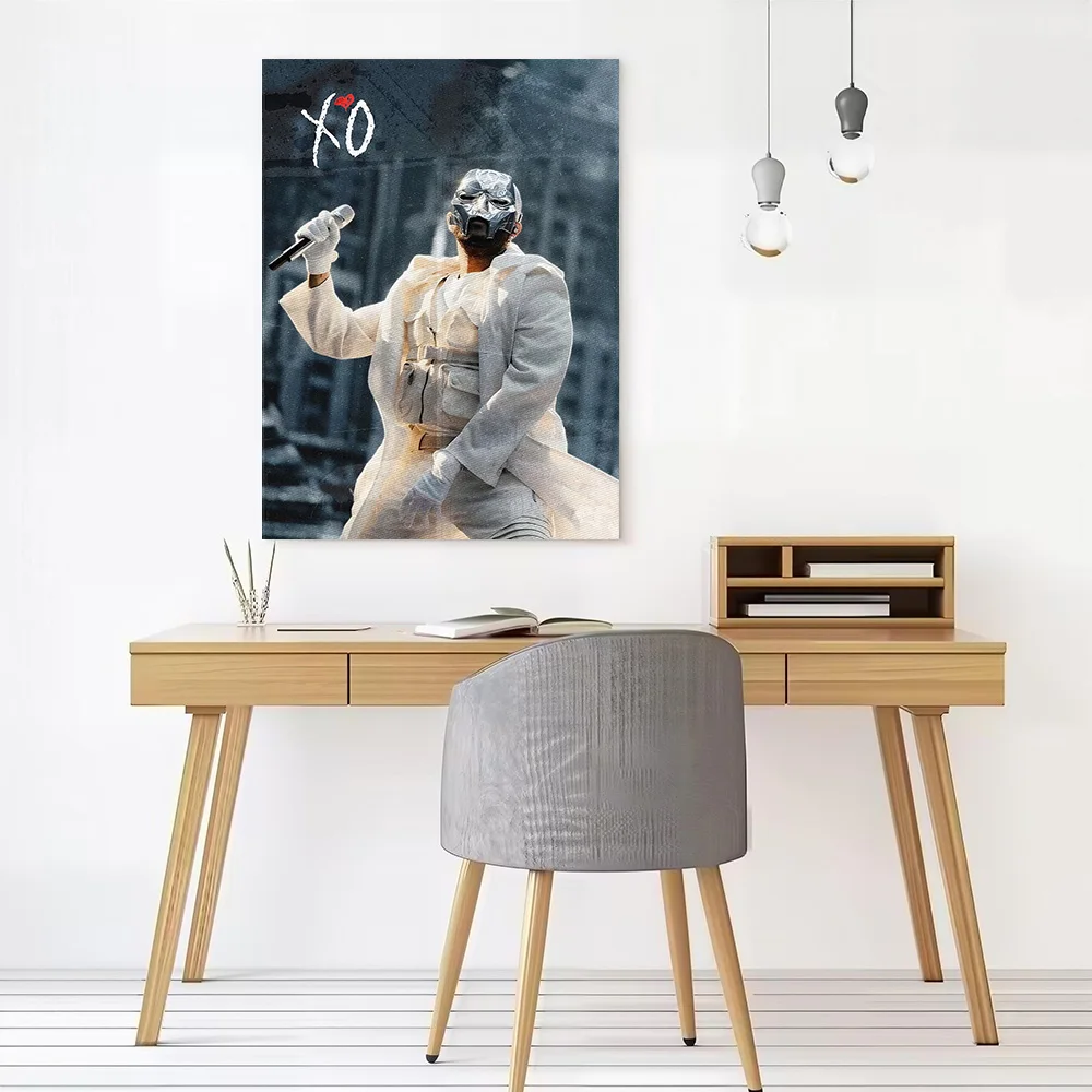 The Weeknd XO Masked Performer Canvas Poster Wall Art Customizable High Quality Printed Picture for Decor Luxury Decoration Room