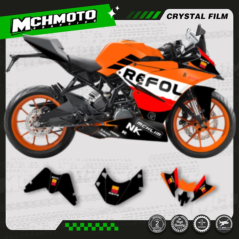 

MCHMFG Custom Team Motorcycle Graphics Background Decals Stickers Kits For KTM 2014 2015 2016 RC250 RC390 RC 250 390