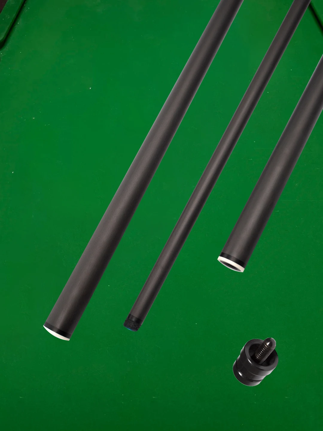 OKHEALING 100% Carbon Fiber Billiard Shaft Professional Black
