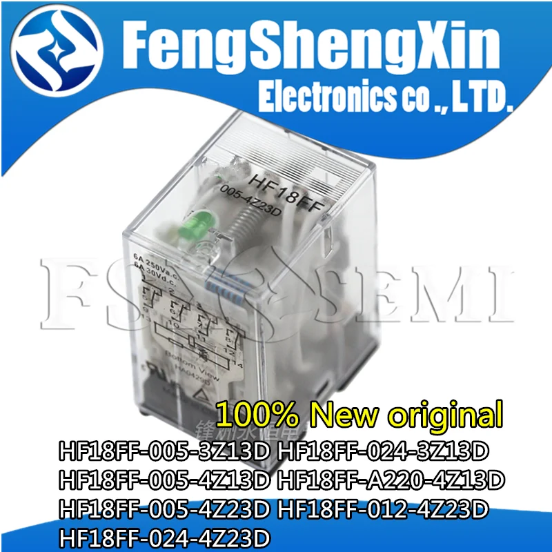 

5pcs HF18FF-005-3Z13D HF18FF-024-3Z13D HF18FF-005-4Z13D HF18FF-A220-4Z13D HF18FF-005-4Z23D HF18FF-012-4Z23D HF18FF-024-4Z23D