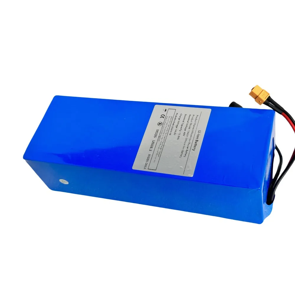 LEFEIYI48V/54.6v 12.8ah 18650 13S4Ptrings Li-ion Battery with BMS Protection XT60 XT90 T Plug